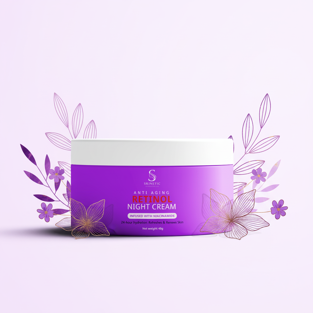 Clean White with Purple Botanicals